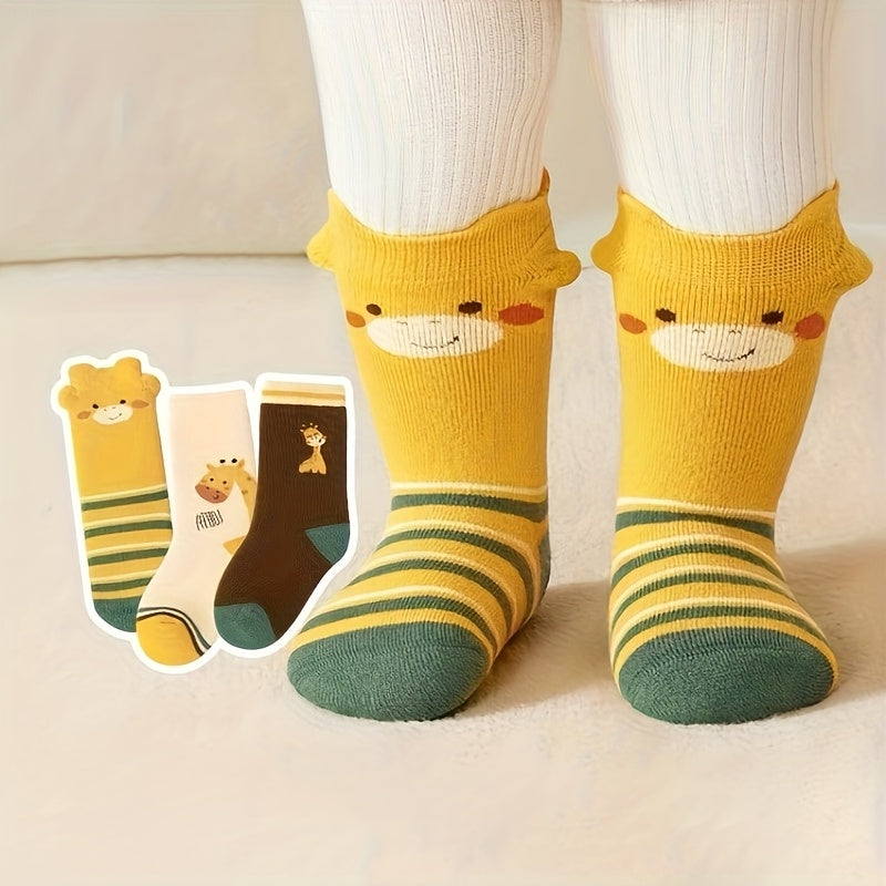 GiraffeCozy™ – Kindersokken – Warme Mid-Calf Sokken