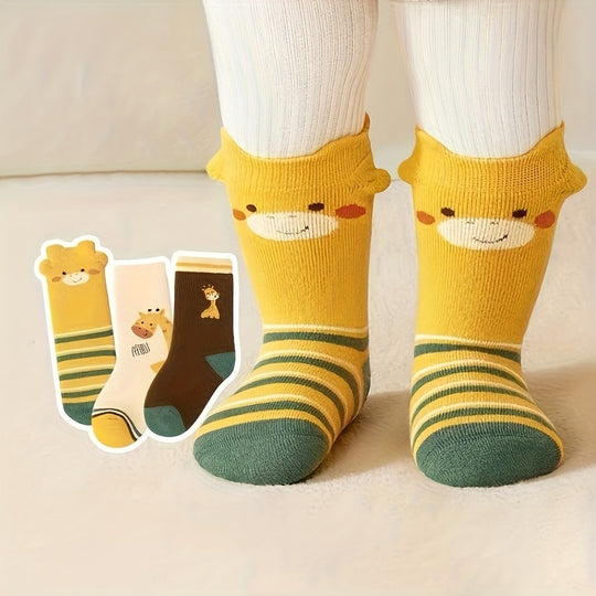 GiraffeCozy™ – Kindersokken – Warme Mid-Calf Sokken