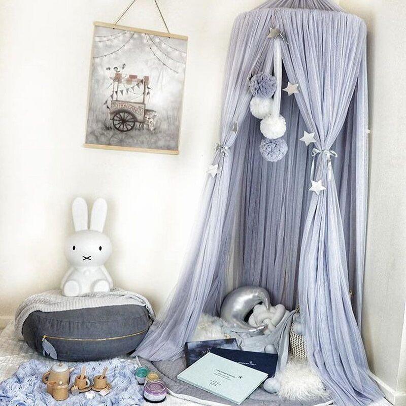 StarryHaven™ – Ronde Babybed Hemel voor Magische Kinderkamer