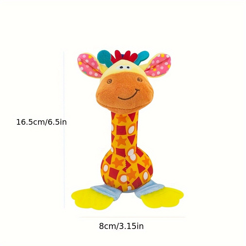 RattlePals™ – Baby Pluche Rammelaar – Zachte Handbellen Speelgoed