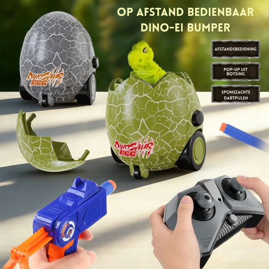 DinoDash – RC Dinosaurus Ei Speelgoed met Afstandsbediening en Licht- en Geluidseffecten