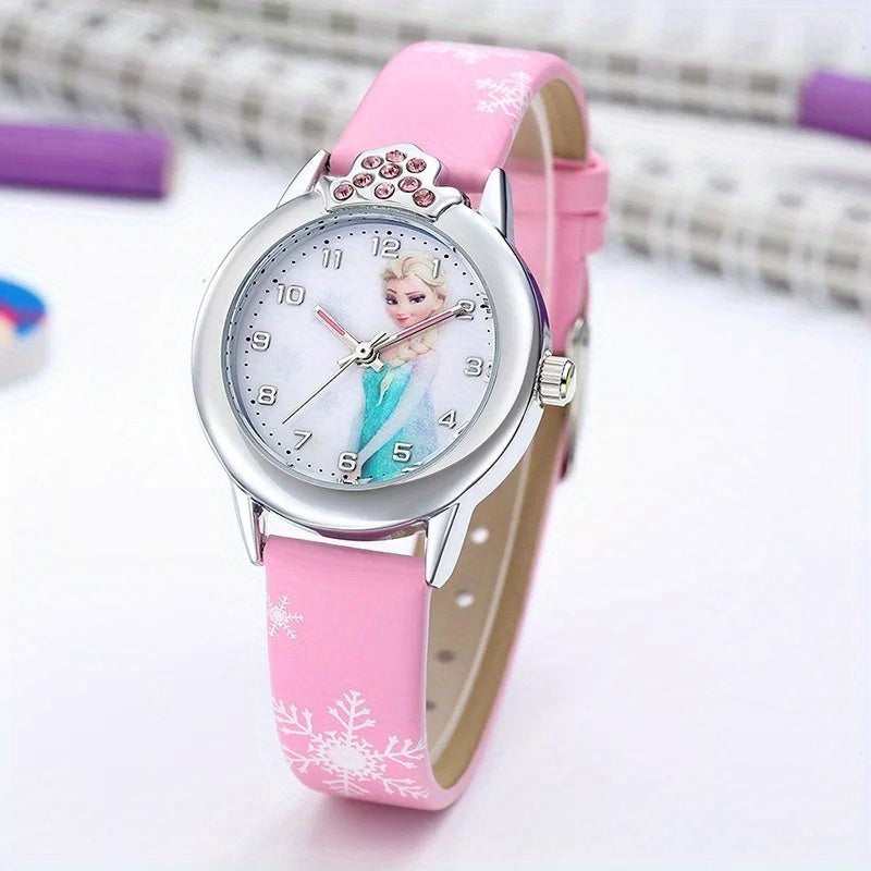 FrostTime™ – Disney Frozen Quartz Horloge – PU Lederen Cartoon Horloge Cadeau