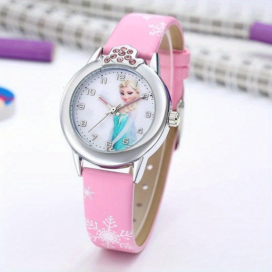 FrostTime™ – Disney Frozen Quartz Horloge – PU Lederen Cartoon Horloge Cadeau