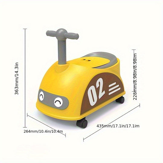PottyRide™ – Cartoon Kinderpot met Wieltjes – Grote Trainingstoel