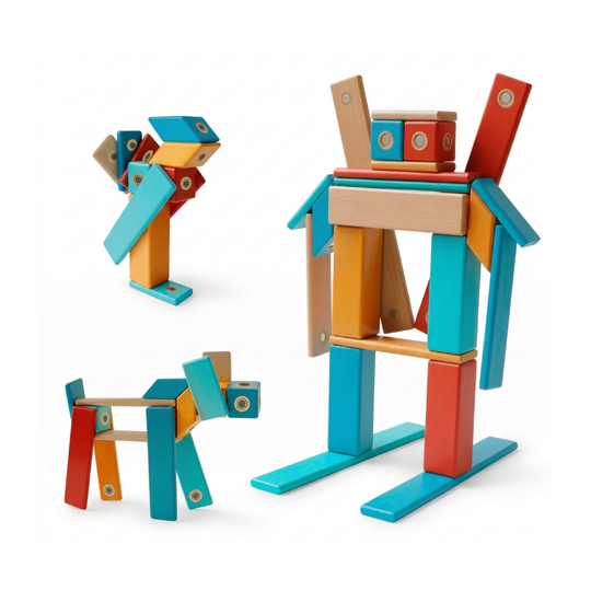 MagniBlocks – Houten Magnetische Bouwblokken