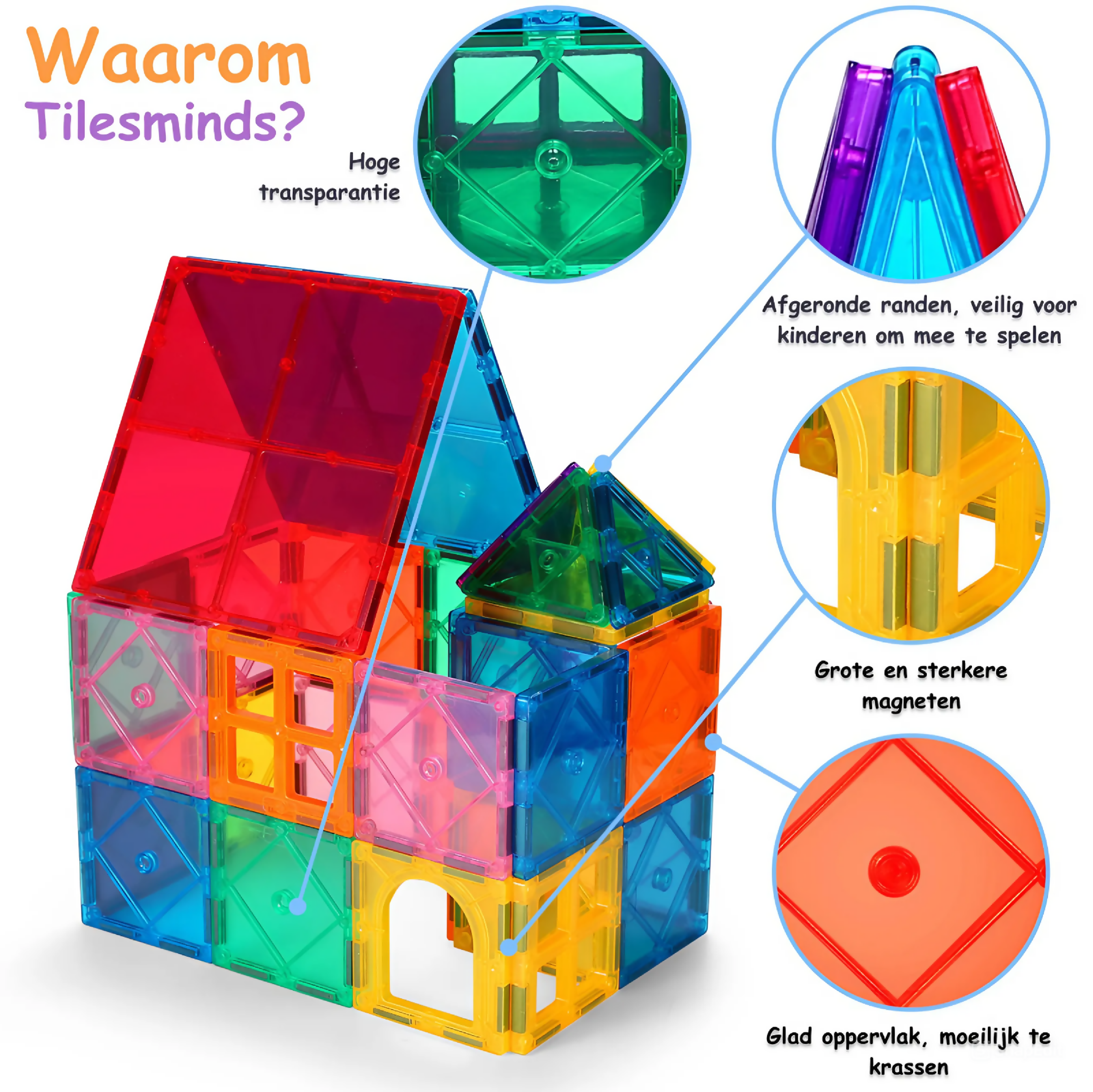 MagnaBlox™ - Magnetisk legetøj - 64 dele - magna
