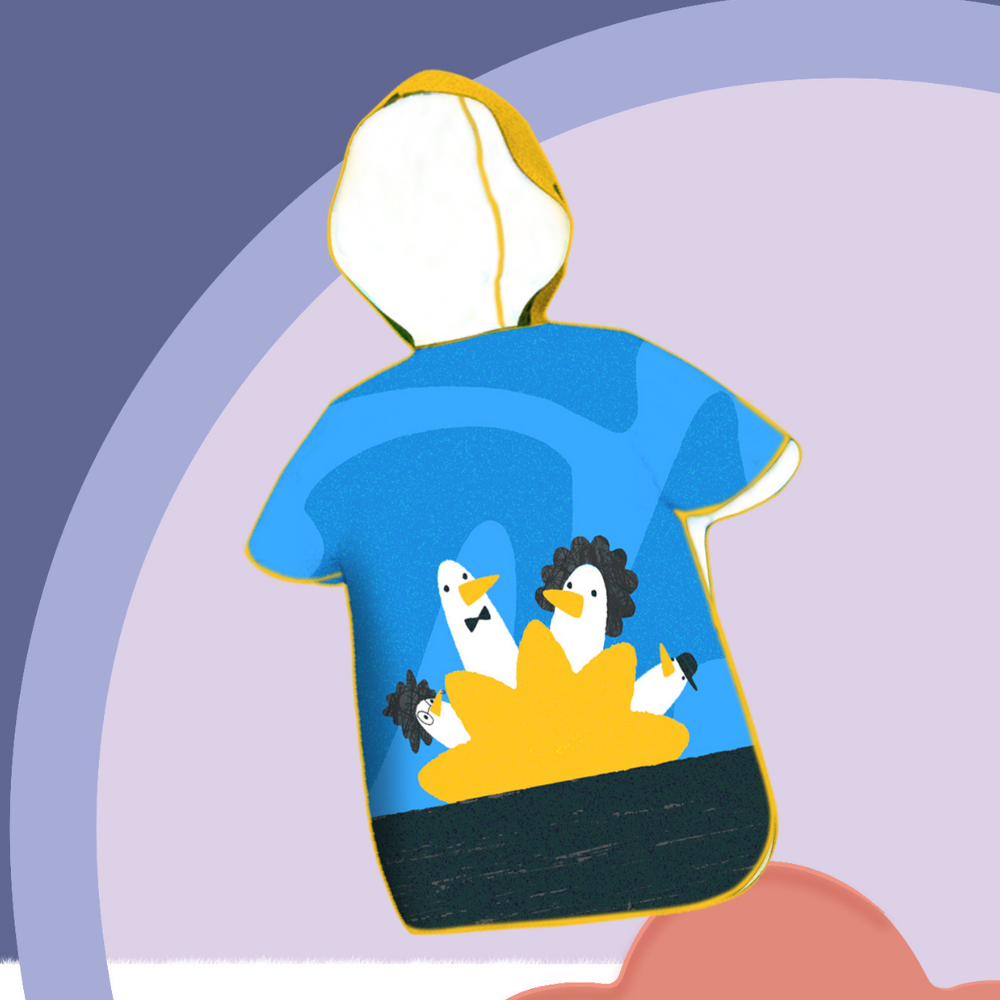 SunnyWrap – Microvezel Strandponcho voor Kinderen