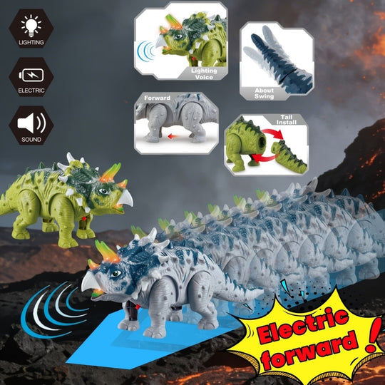 DinoHoorn – Lopende Speelgoeddinosaurus met Licht en Geluid