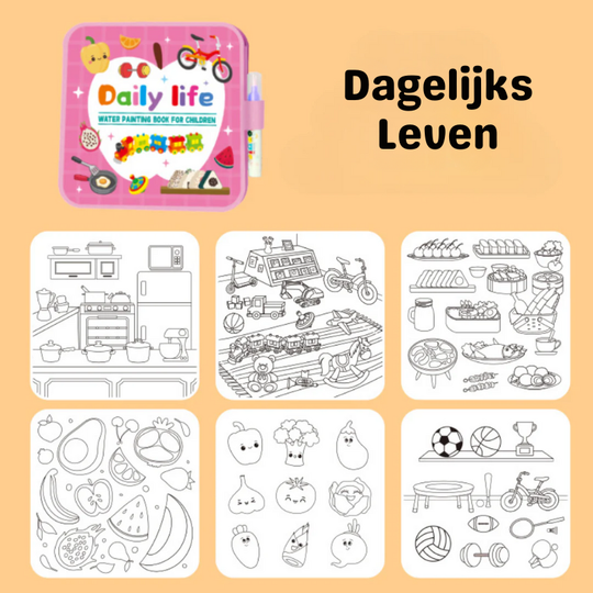 MiloDry™ – Herbruikbaar Waterverfboek voor Kleintjes