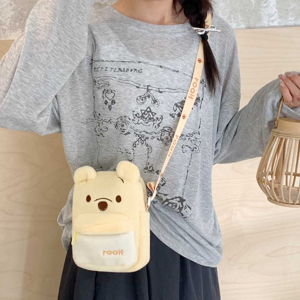 PlushBuddy – Pluche Cartoon Crossbody Tas