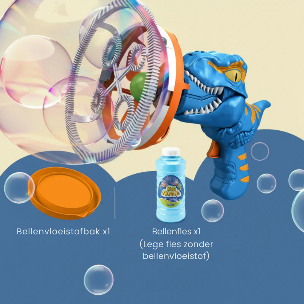 DinoBubbles – Dino Bubbelmachine met Licht en Muziek