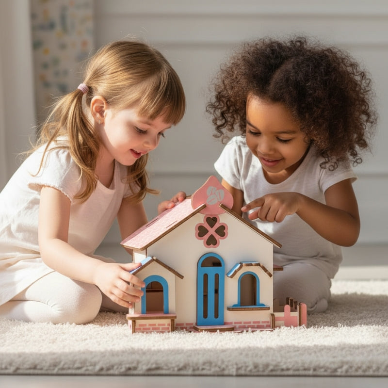 ChocolateHouse – 3D Houten Bouwpuzzel Huis