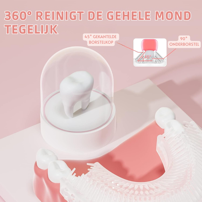 MiloBrush™ Kinder Elektrische Tandenborstel – T-Rex Editie (360° U-Vorm, met tandpasta)