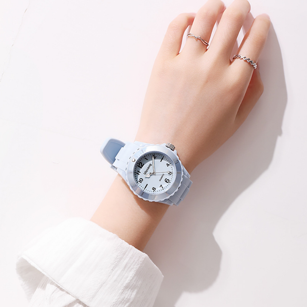 CandyTick – Pastel Quartz Horloge met Siliconen Band