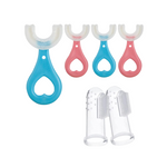 MiloBrush™ – 6 Stuks U-vormige Kindertandenborstels – 360° Siliconen 0–12 Jaar