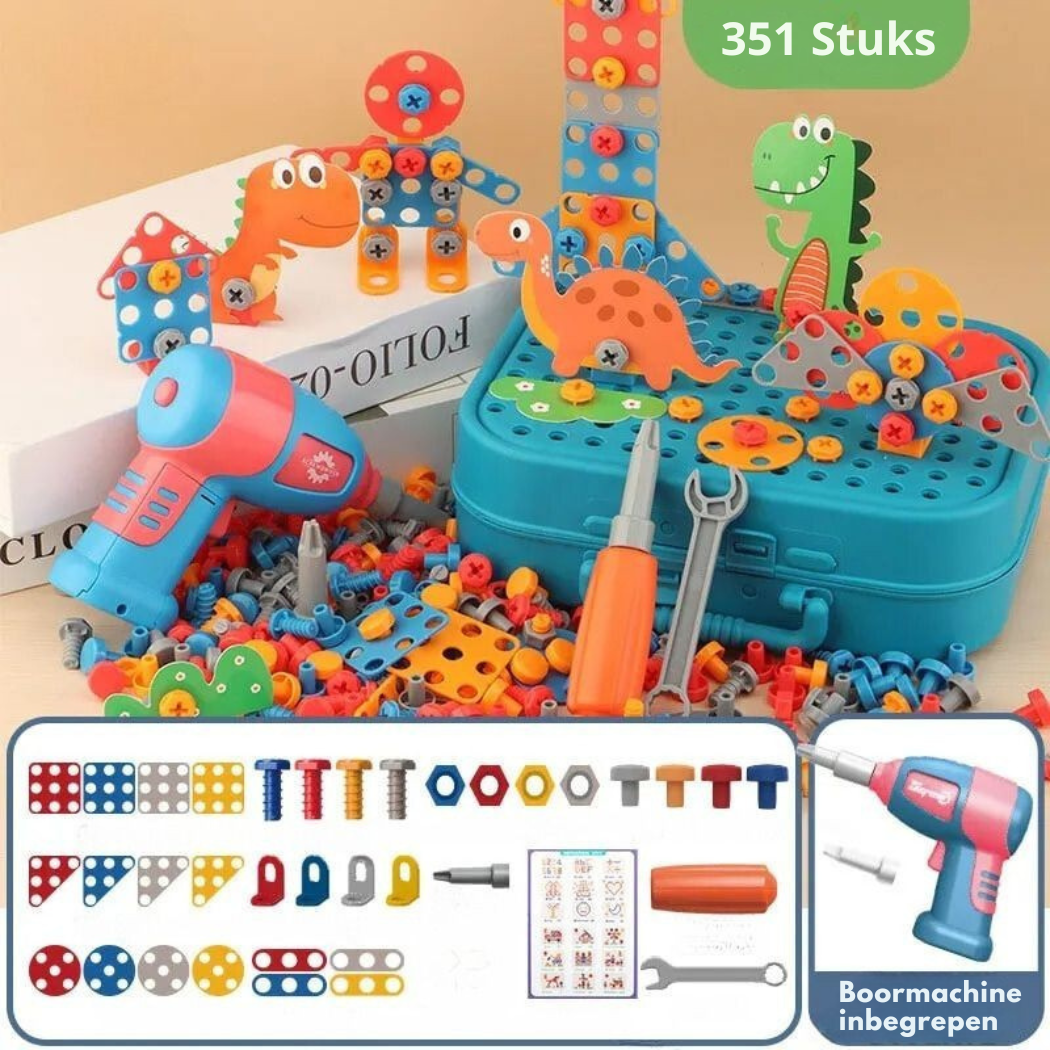 BricoKids™- uitgebreide Montessori set - gereedschappen en puzzels