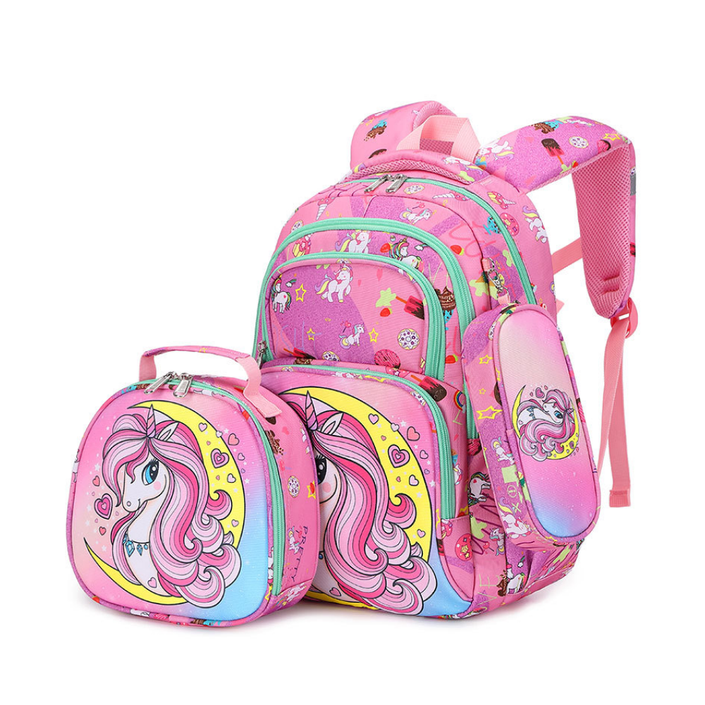 DreamUnicorn – 3-delige Schooltas Set voor Meisjes