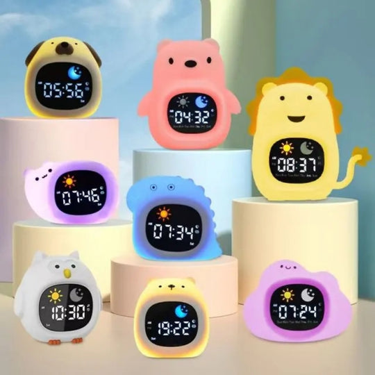 SleepPals – Siliconen Dierenwekker met Nachtlampje