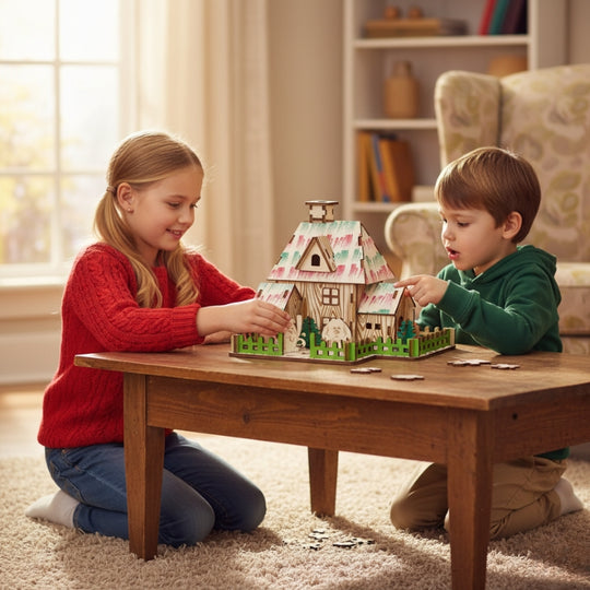 WizardHut – 3D Houten Bouwpuzzel Tovenaars Hut