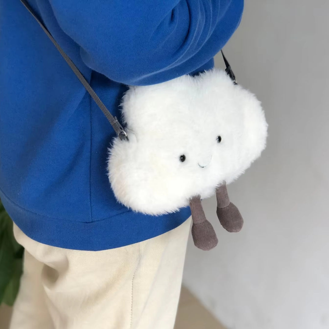 DreamBag – Pluche Schoudertasje Maan & Wolkje