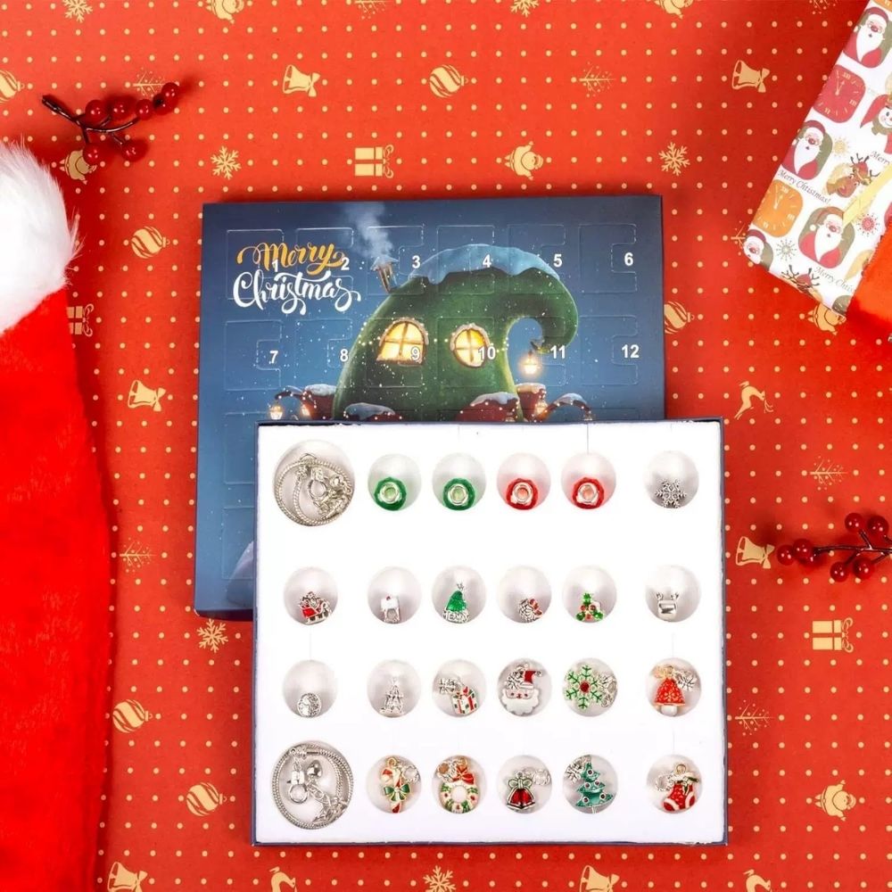 <font dir="auto" style="vertical-align: inherit;"><font dir="auto" style="vertical-align: inherit;">Bracelets de calendrier de l'Avent de Noël DIY transfrontaliers</font></font>
