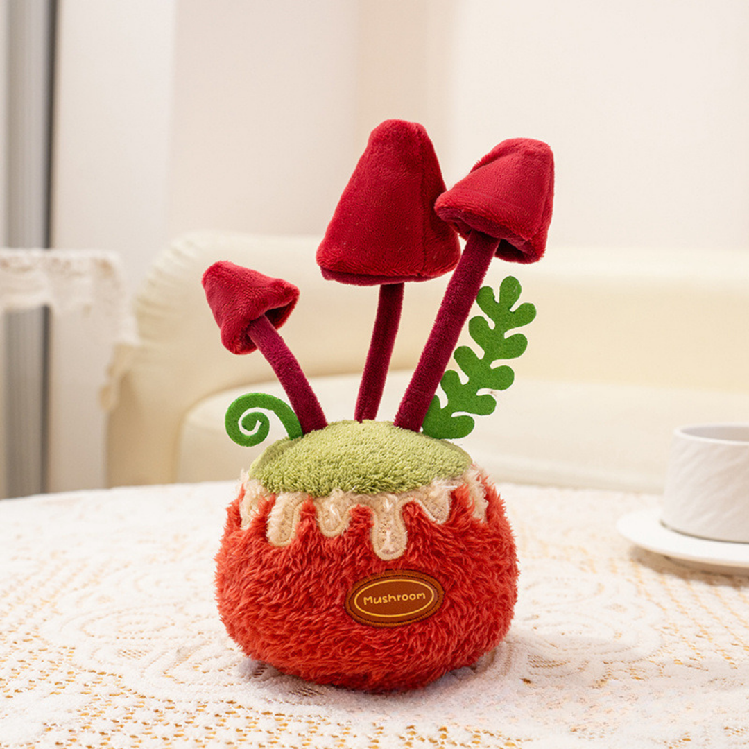 GardenBuddies – Pluche Bloemen en Paddenstoelen Decoratie