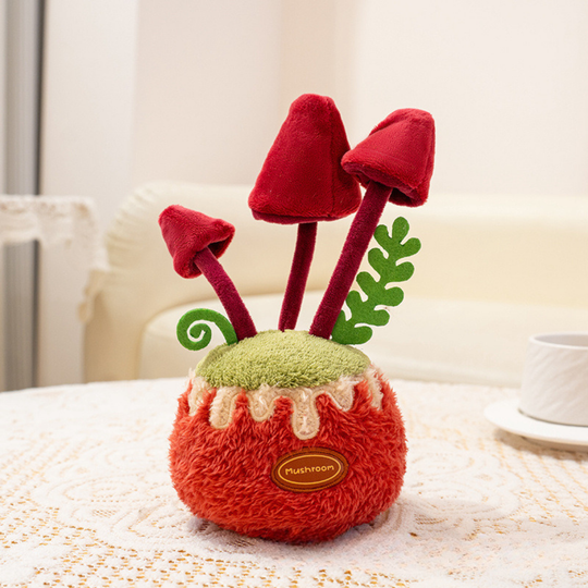 GardenBuddies – Pluche Bloemen en Paddenstoelen Decoratie