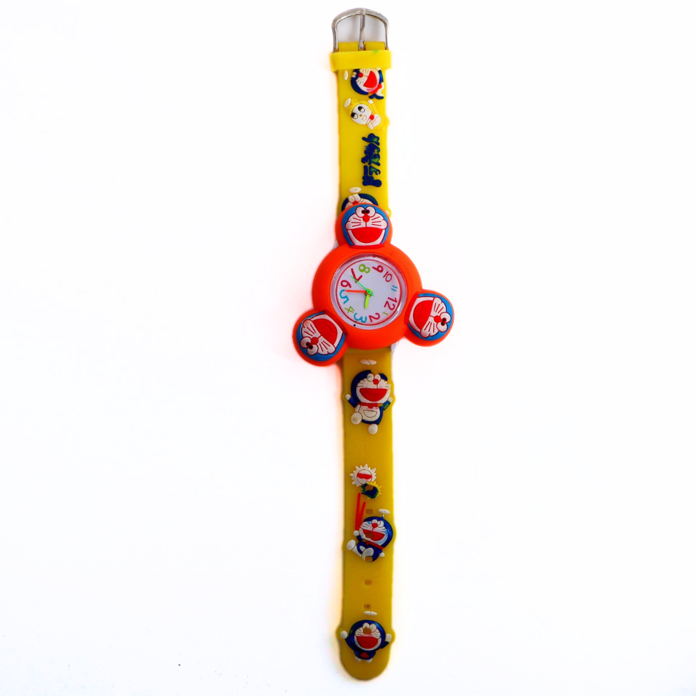 DoraTime – Blauwe Cartoon Draaihorloge voor Kinderen