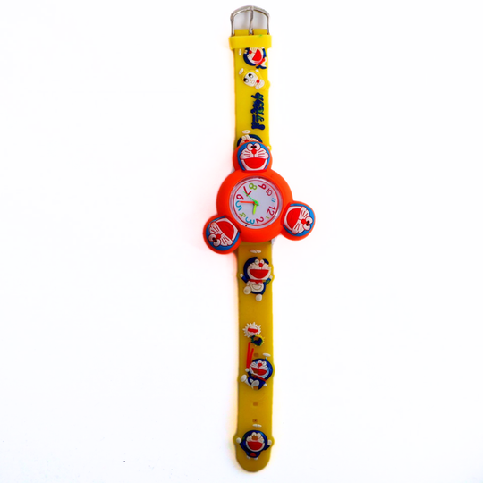 DoraTime – Blauwe Cartoon Draaihorloge voor Kinderen