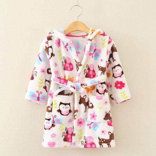 BadMaatje – Kinderbadjas met Capuchon en Speelse Prints