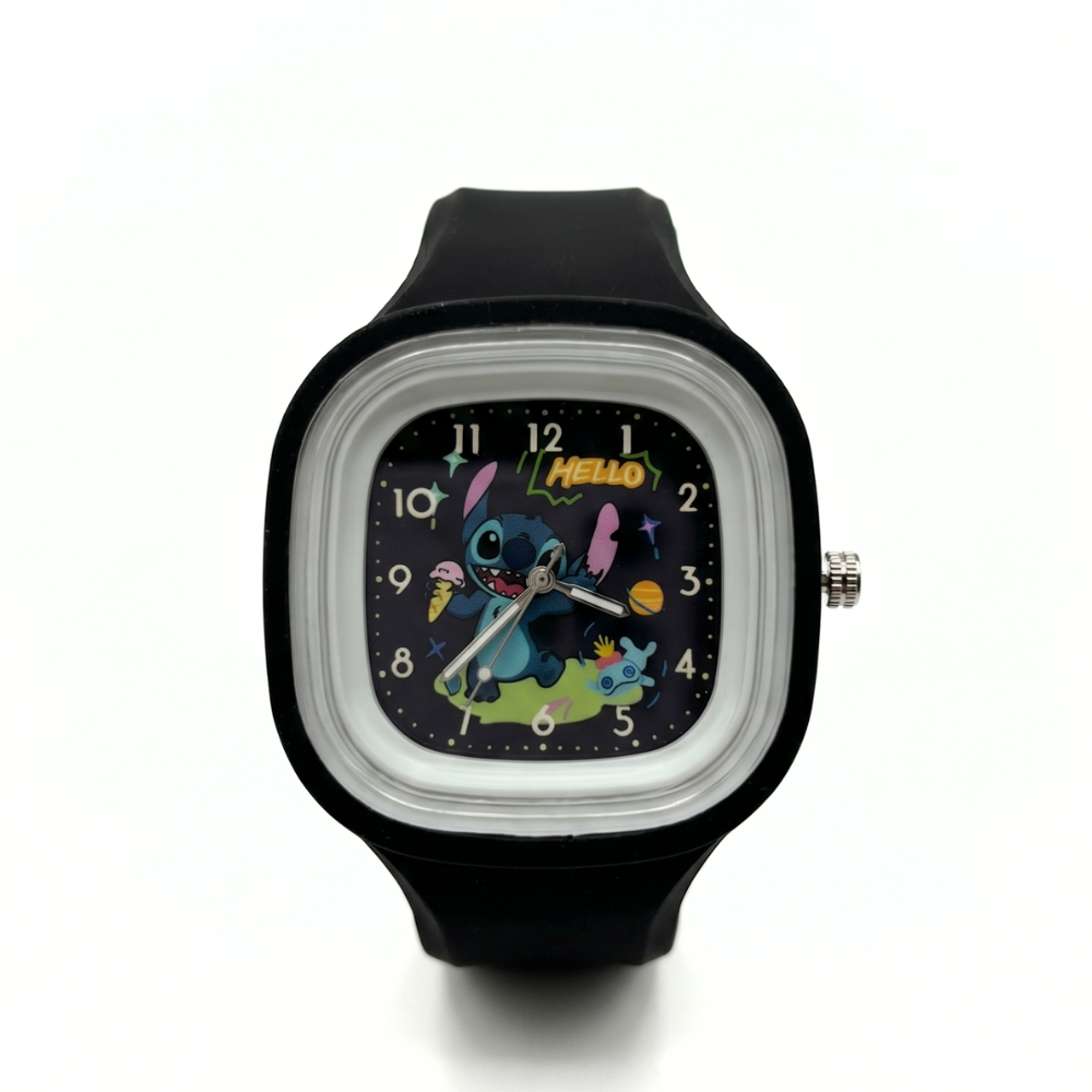 StitchGlow – Stitch Kinderhorloge met Pastel Design