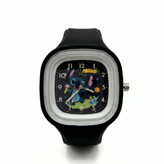 StitchGlow – Stitch Kinderhorloge met Pastel Design