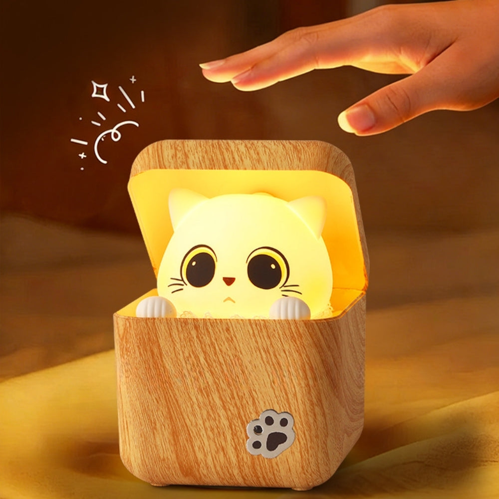PeekabooGlow – Sensor Nachtlampje met Katdesign
