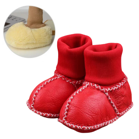CozyFeet™ – Warme & Antislip Baby Sloffen voor Winterdagen