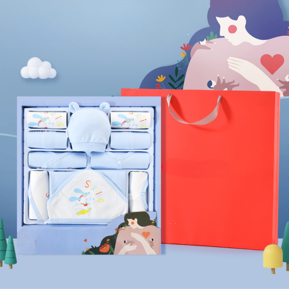 PuppyNest – Luxe Baby Cadeauset van Katoen