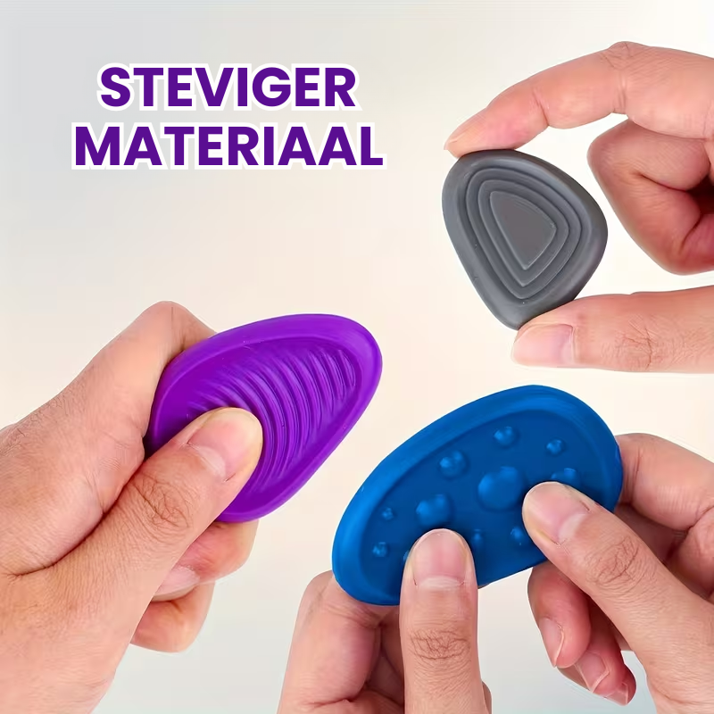 CalmiStone™ – 6/12-delig Sensorische Fidget Stenen Zachte Silicone Wobble Stones