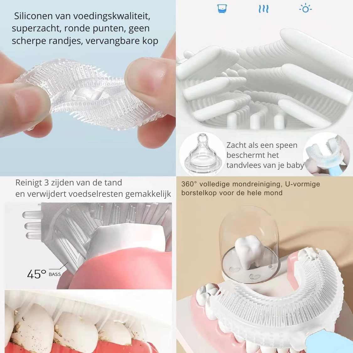 MiloBrush™ Kinder Handtandenborstel Set – 2-12 jaar