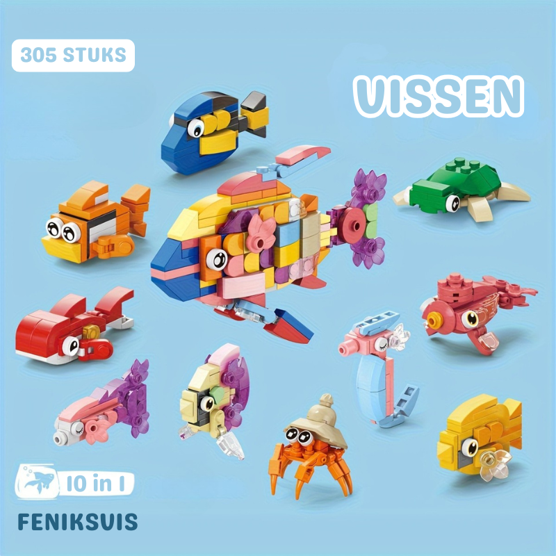 MiniPets™ – 10-in-1 Dierfiguren Bouwset