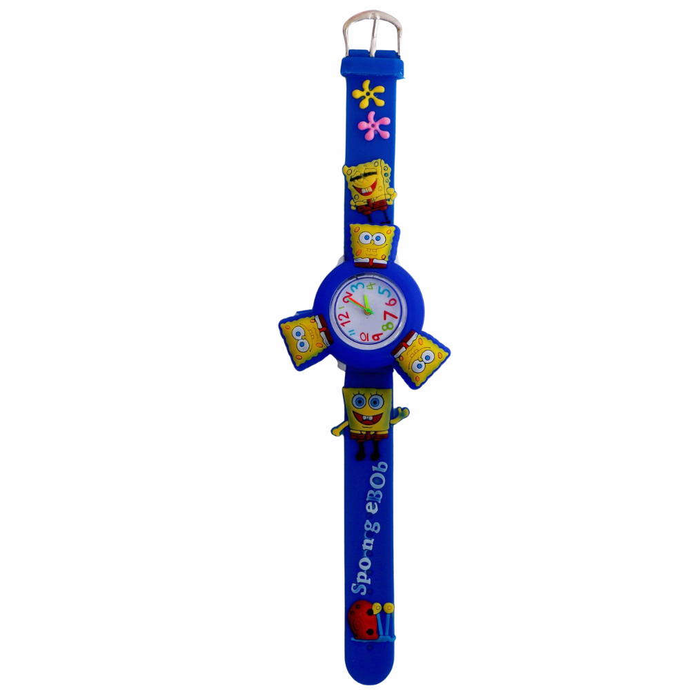 SpongeTime – Geel Cartoon Draaihorloge voor Kinderen