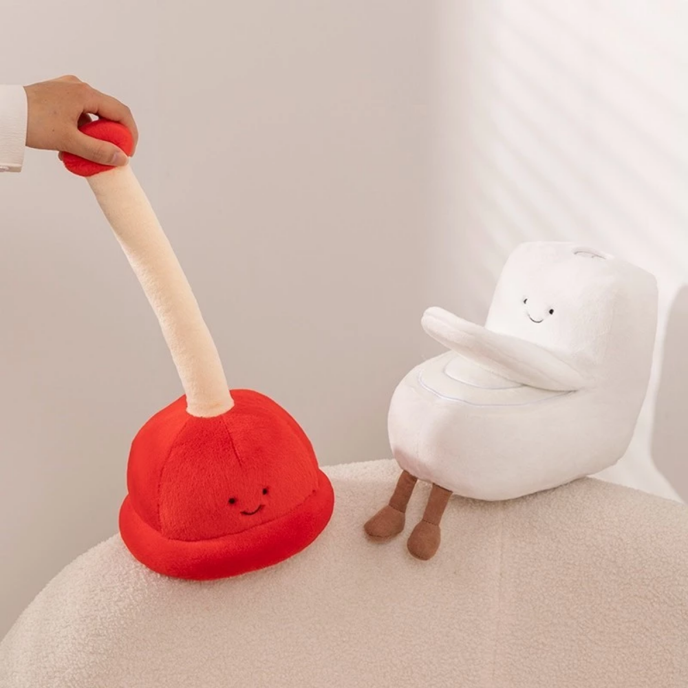 ToiletBuddies – Grappige Badkamer Knuffel