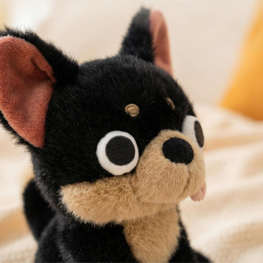 <font dir="auto" style="vertical-align: inherit;"><font dir="auto" style="vertical-align: inherit;">Poupée en peluche créative Chihuahua drôle et méchante, figurine de chiot pour bureau, cadeau d'anniversaire pour enfants</font></font>