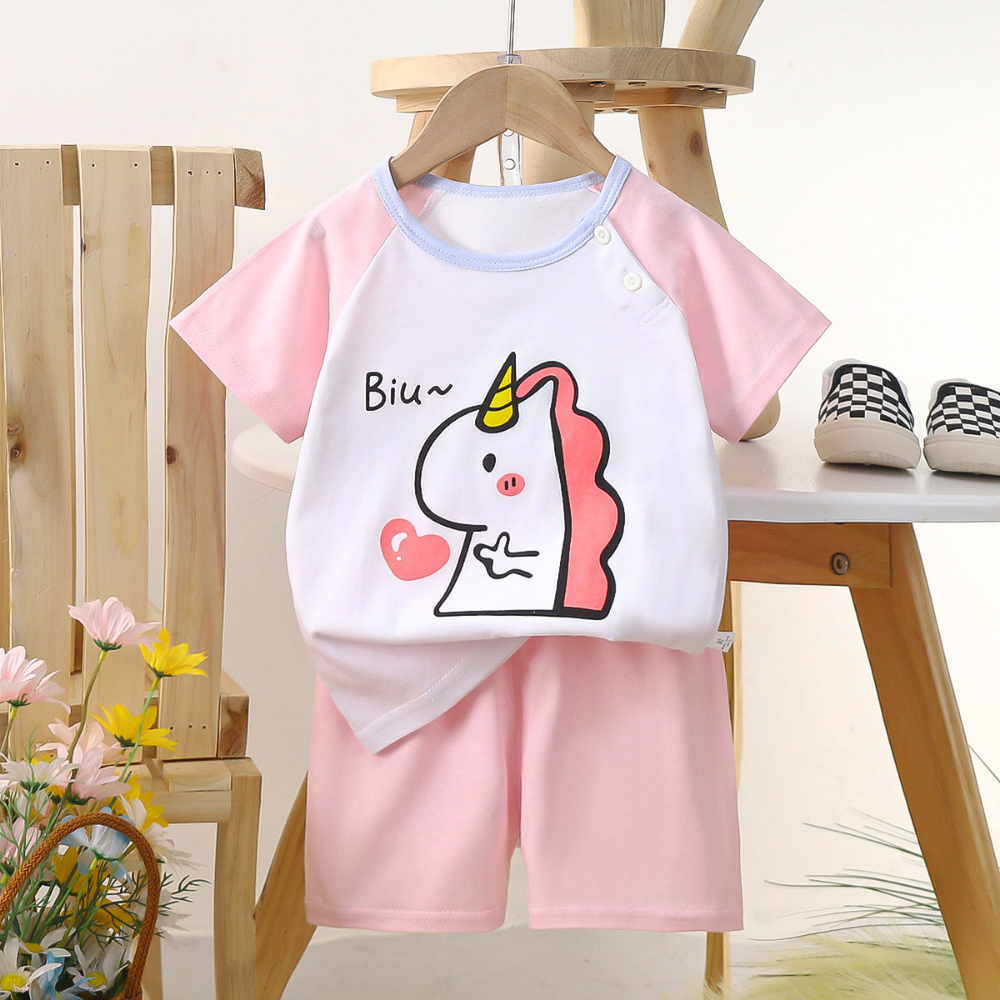 PlayPals – Boys' Summer Set with Cartoon Print