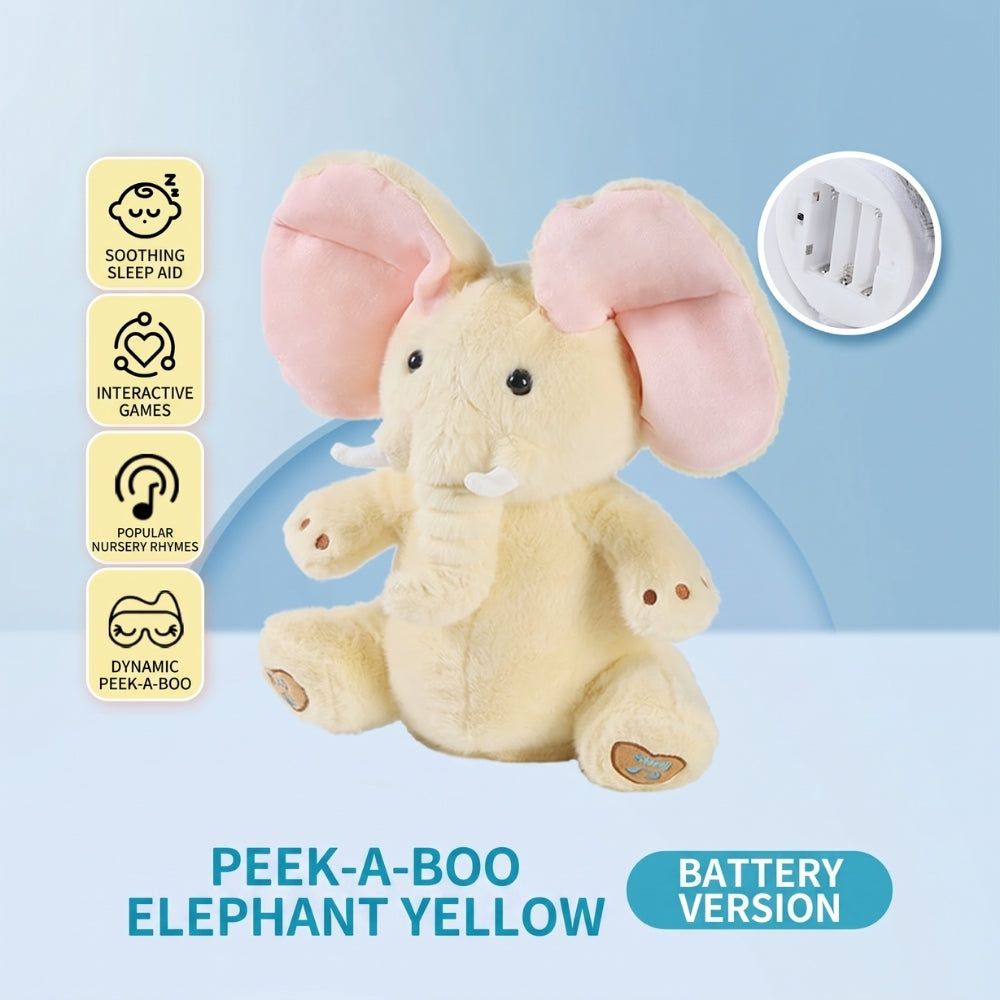 <font dir="auto" style="vertical-align: inherit;"><font dir="auto" style="vertical-align: inherit;">Peluche éléphant qui chante coucou, poupée musicale électrique, aide au sommeil de bébé</font></font>