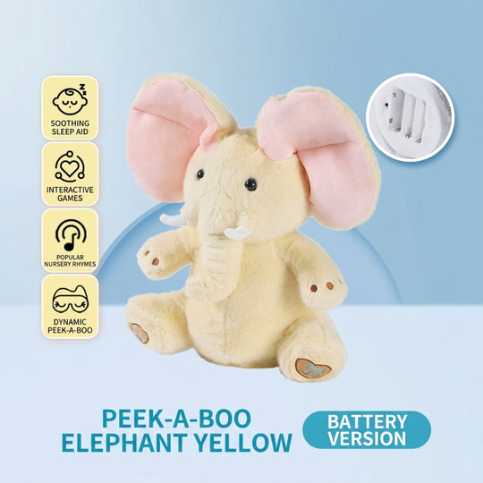 <font dir="auto" style="vertical-align: inherit;"><font dir="auto" style="vertical-align: inherit;">Peluche éléphant qui chante coucou, poupée musicale électrique, aide au sommeil de bébé</font></font>