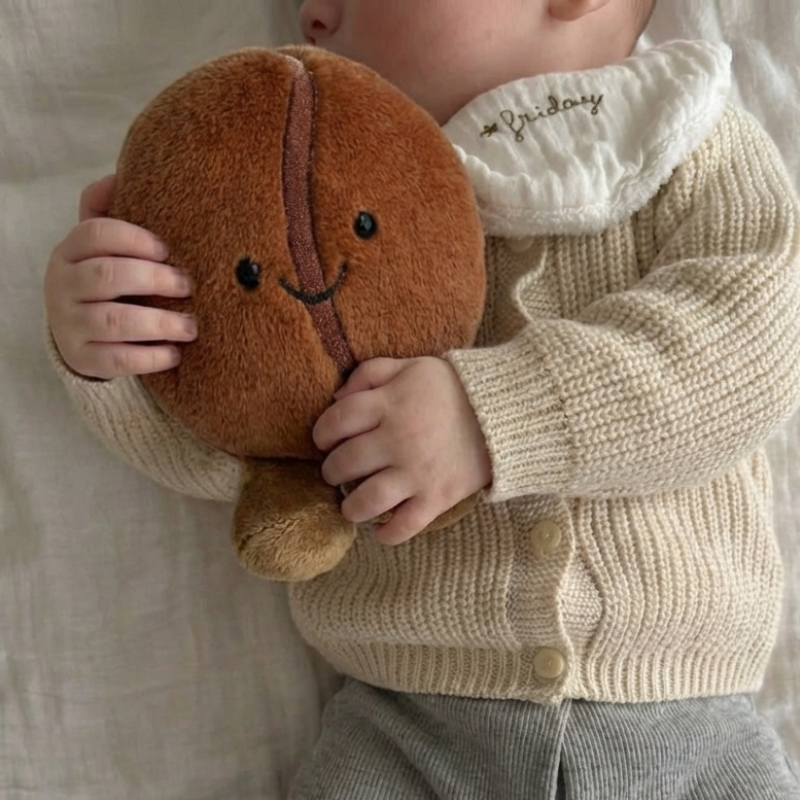 BeanBuddy – Koffieboon Knuffel van Zacht Pluche
