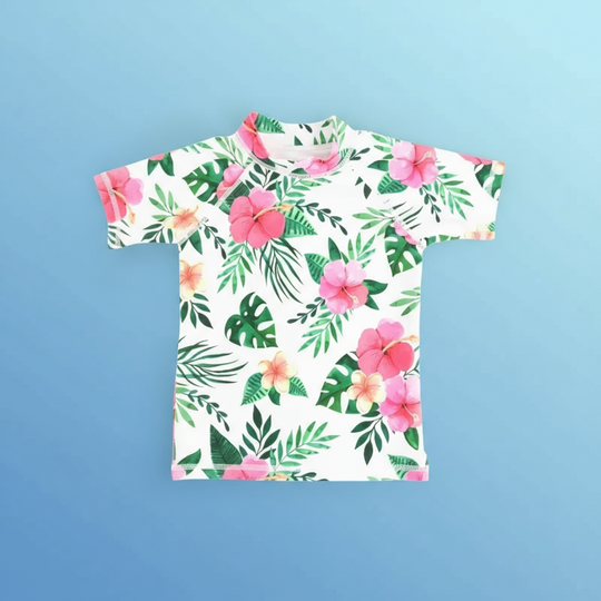 SunVibe – Anti-UV Kinder Zwemshirt met Korte Mouwen