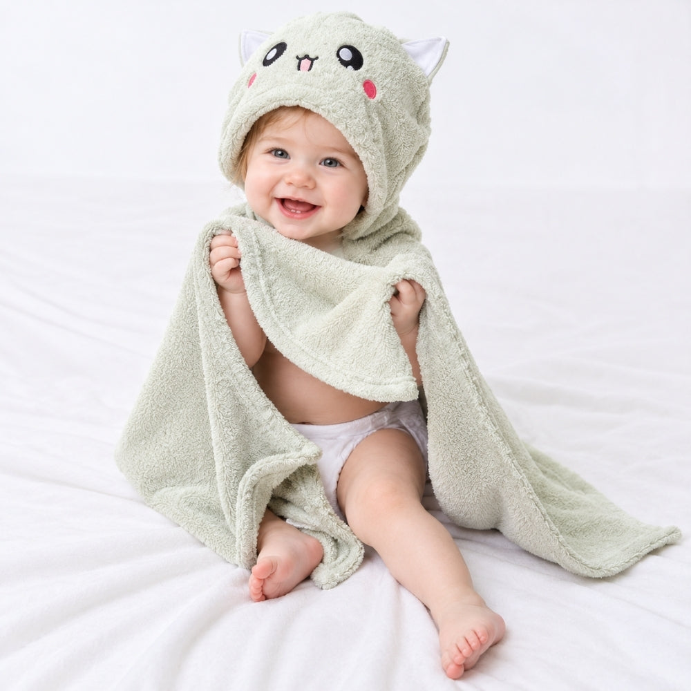 CloudCape – Zachte Badcape voor Baby en Peuter