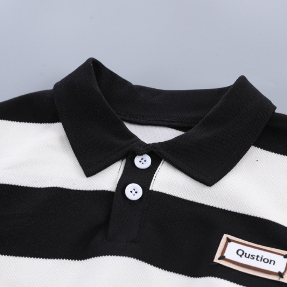 ClassicStride – Jongens Gestreepte Poloset met Short