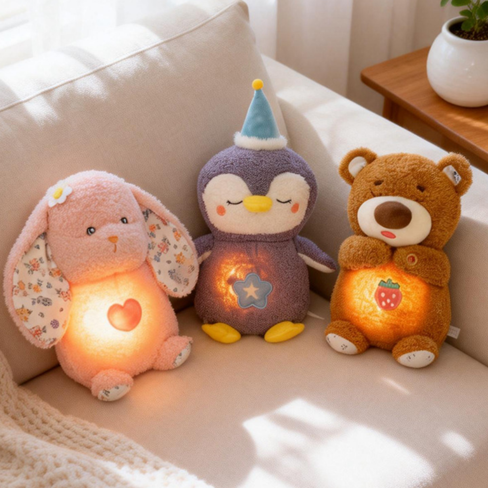 DreamBreath – Ademende Slaapknuffel met Licht & Geluid