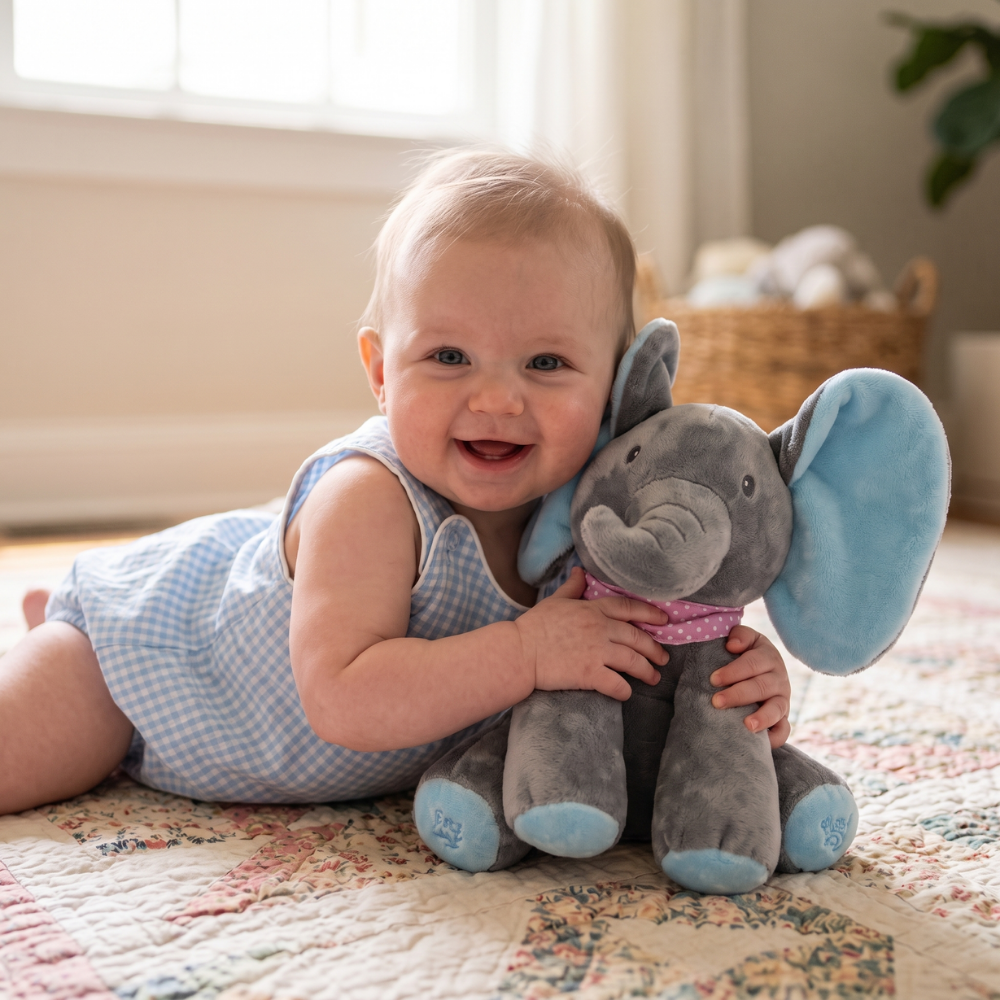 HappyBuddy George – Peekaboo Interactive Plush Toy